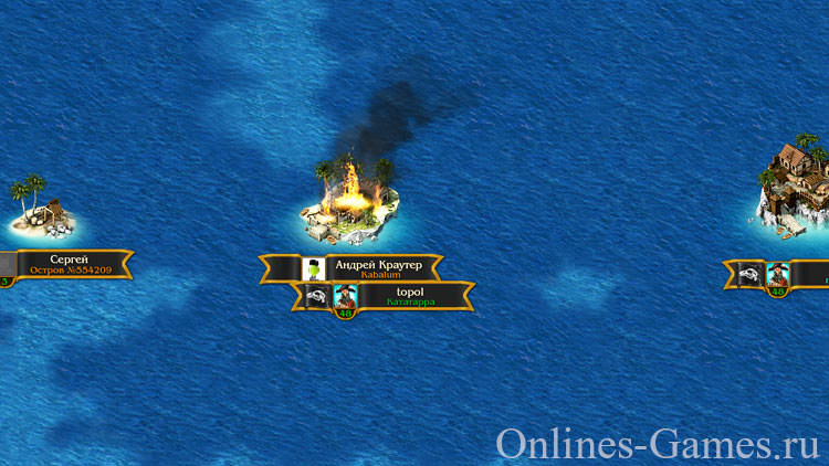 Карта в стратегии Кодекс пирата