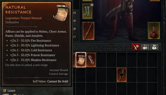 Як отримати рецепти Загартування / Tempering в Diablo 4: Сезон 4