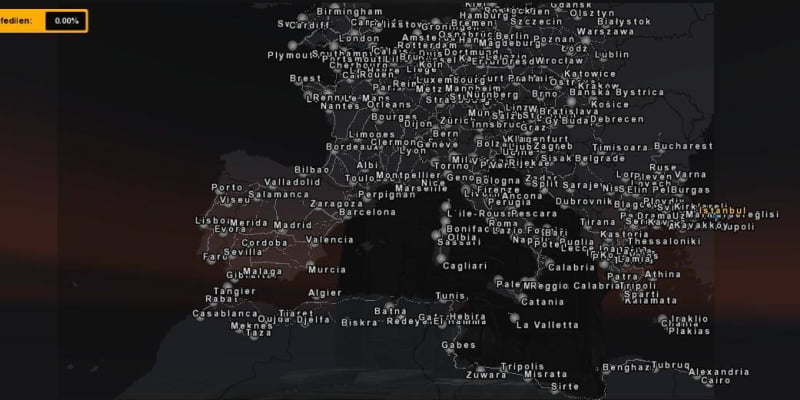 Europe & Africa Mario Map - мод до Euro Truck Simulator 2