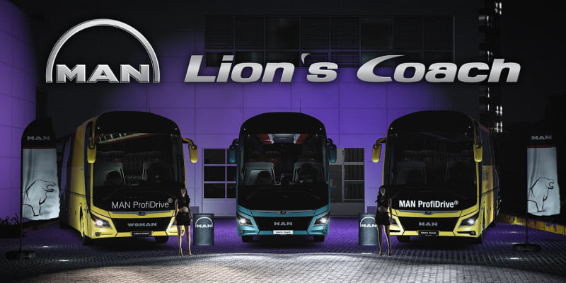 MAN Lion's Coach 3rd Gen (2018-2024) - мод до Euro Truck Simulator 2