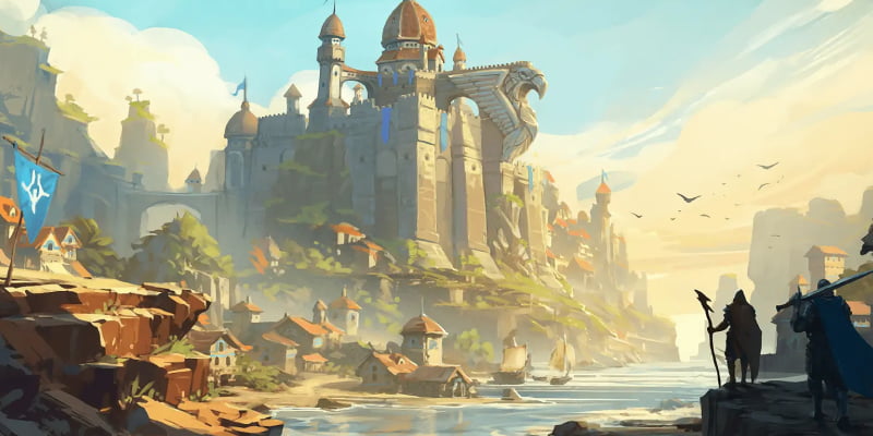 Scars of Honor - герої дивляться на замок